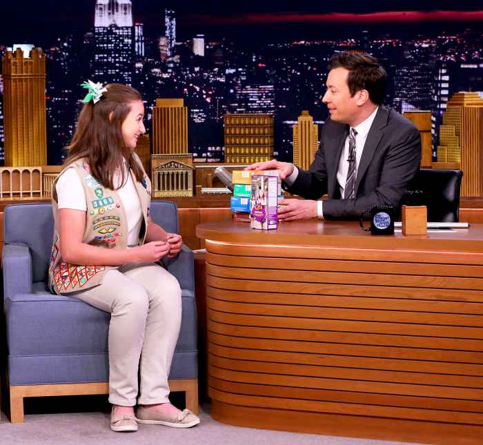 Jimmy Fallon Girl Scout Cookies Katie Francis