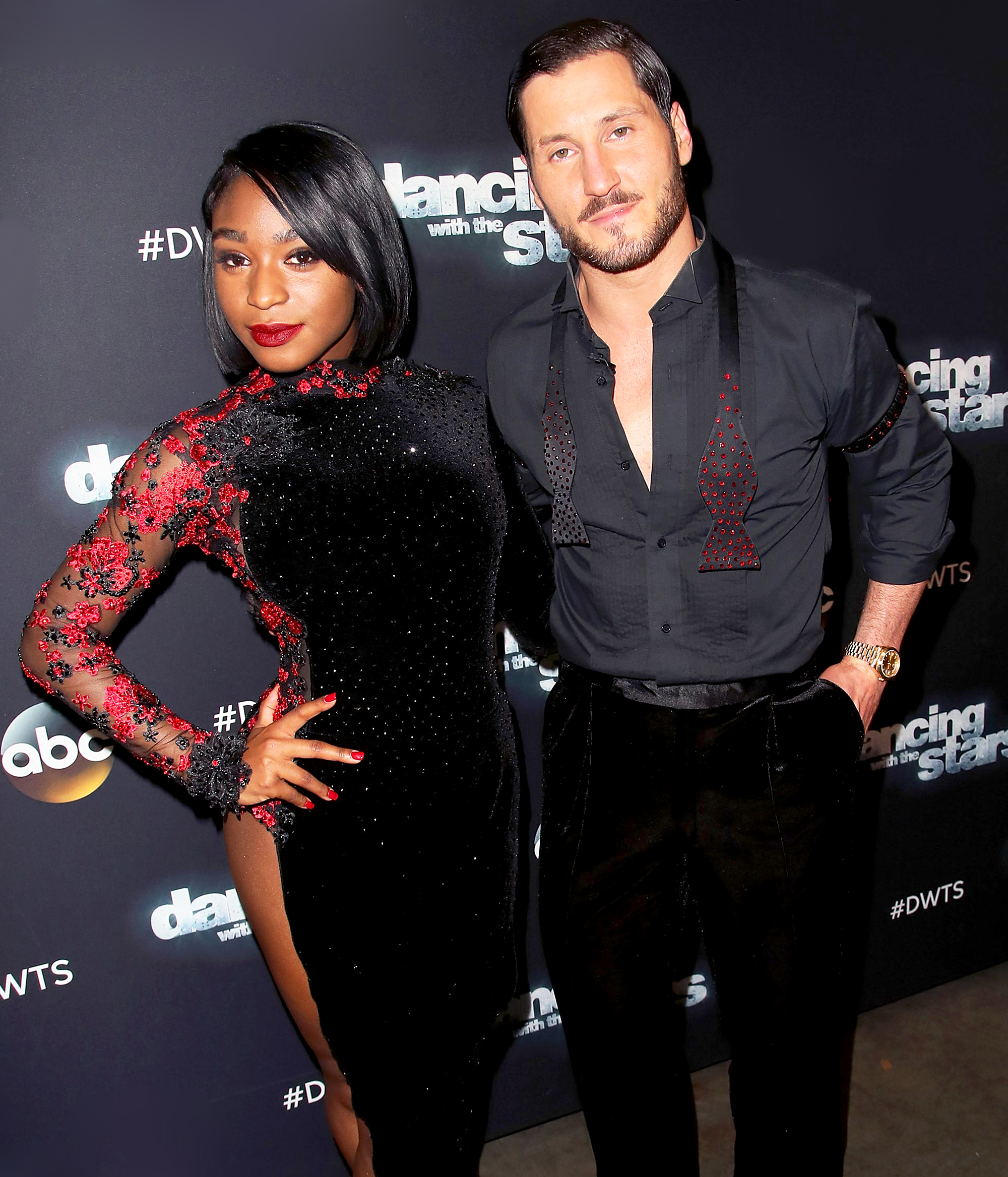 Normani Kordei and Val Chmerkovskiy