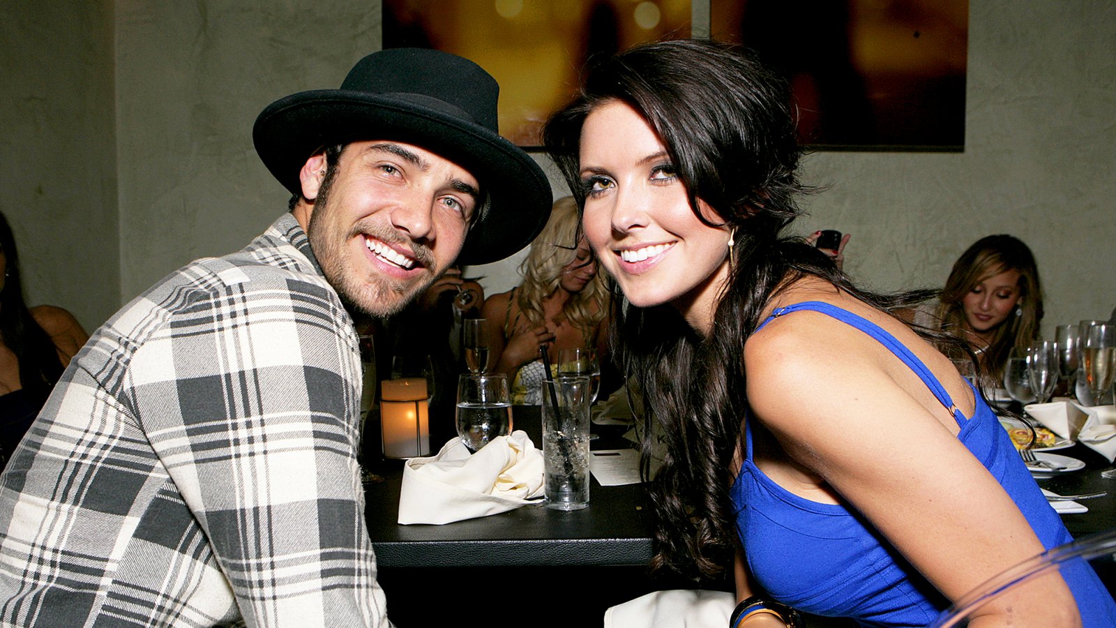 Justin Bobby and Audrina Patridge attend the Dolce Five Year Anniversary 2008 at Dolce in Los Angeles, California.