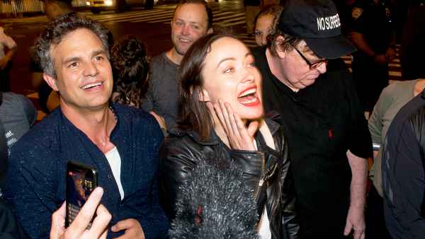 Mark Ruffalo, Olivia Wilde and Michael Moore
