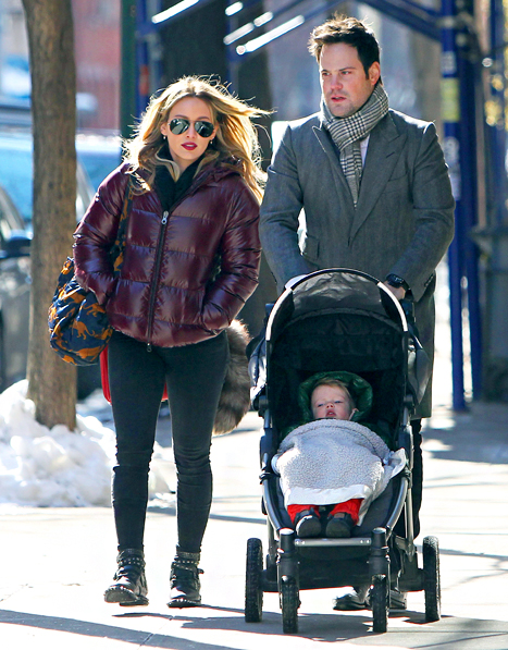 Hilary Duff, Luca and Mike Comrie