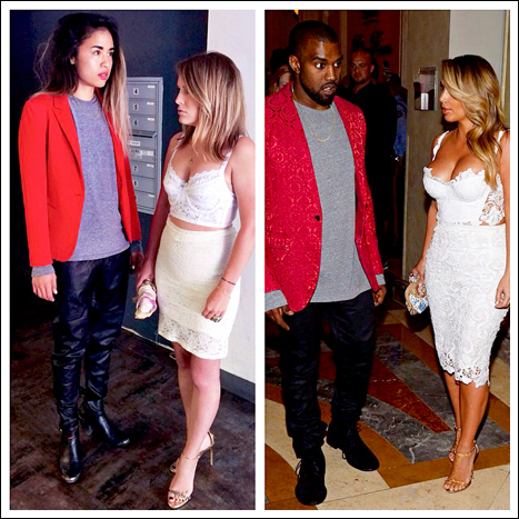 Kim Kardashian and Kanye West 2