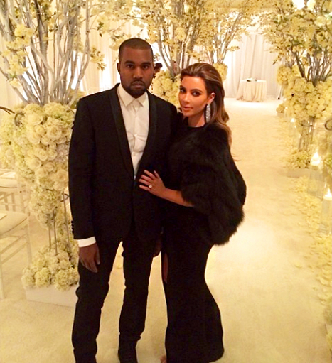 Kanye West and Kim Kardashian