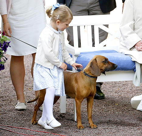 Princess Estelle and a dog