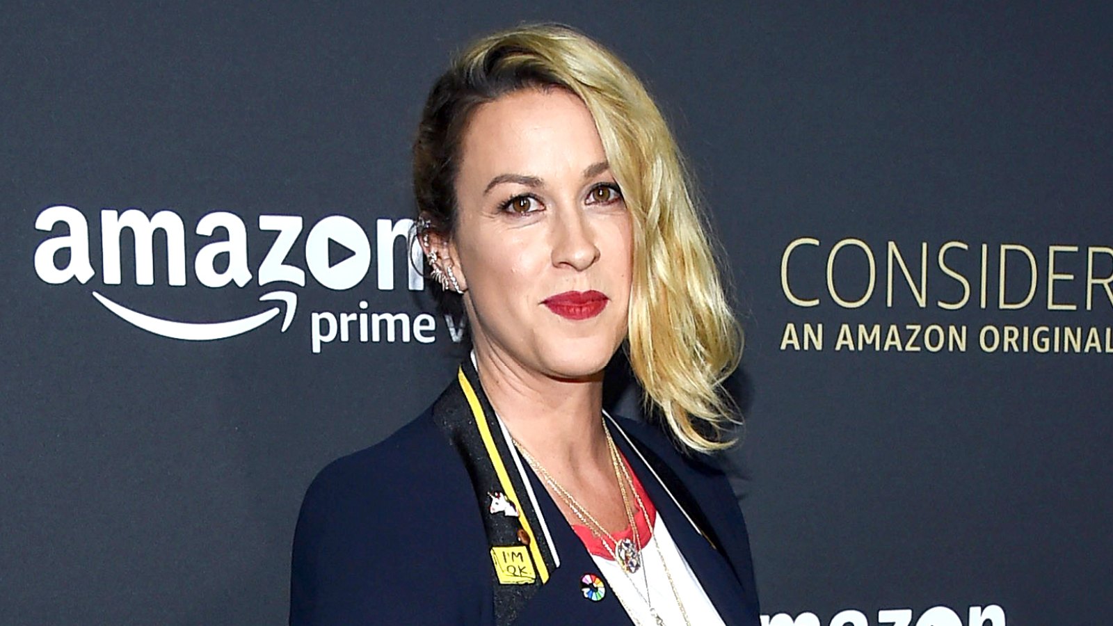 Alanis Morissette arrives at the FYC event for Amazon Video's 'Transparent' held at the Hollywood Athletic Club in Hollywood, California on April 22, 2017.
