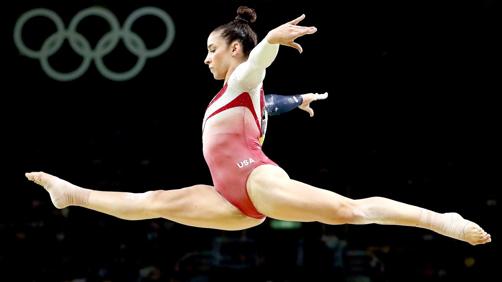 Alexandra Raisman of the United States competes on the balance beam during the Artistic Gymnastics Women's Team Final on Day 4 of the Rio 2016 Olympic Games at the Rio Olympic Arena on August 9, 2016 in Rio de Janeiro, Brazil.