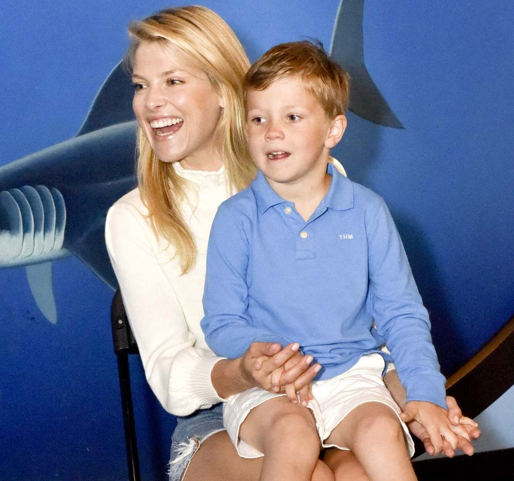 Ali Larter and son Teddy at Heal the Bay’s Santa Monica Pier Aquarium for a story reading on June 4, 2016 in Santa Monica.