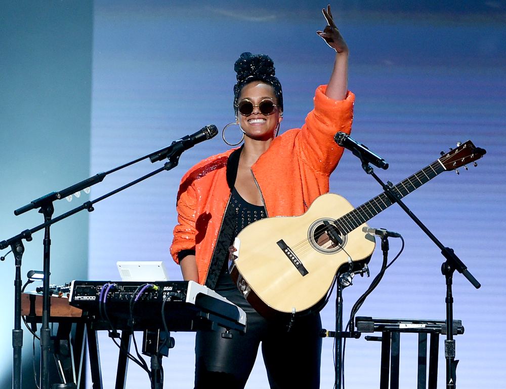 Alicia Keys performs onstage during the 2016 BET Awards.