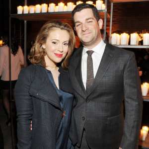 Alyssa Milano and Dave Bugliari