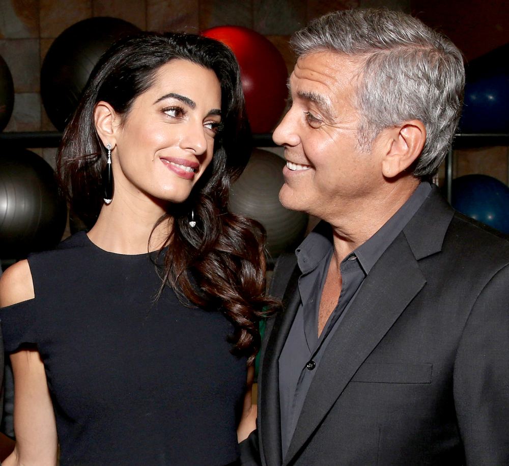 Amal Clooney and George Clooney attend the MPTF 95th anniversary celebration with 'Hollywood's Night Under the Stars' at MPTF Wasserman Campus on Oct. 1, 2016, in Los Angeles.