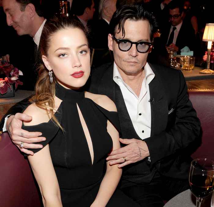 Amber Heard and Johnny Depp attend Spike TV's