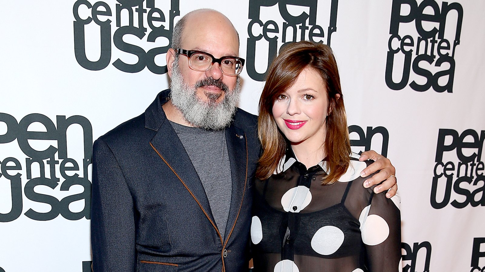 David Cross and Amber Tamblyn attend PEN Center USA's 26th Annual Literary Awards Festival honoring Isabel Allende at the Beverly Wilshire Four Seasons Hotel on September 28, 2016 in Beverly Hills, California.