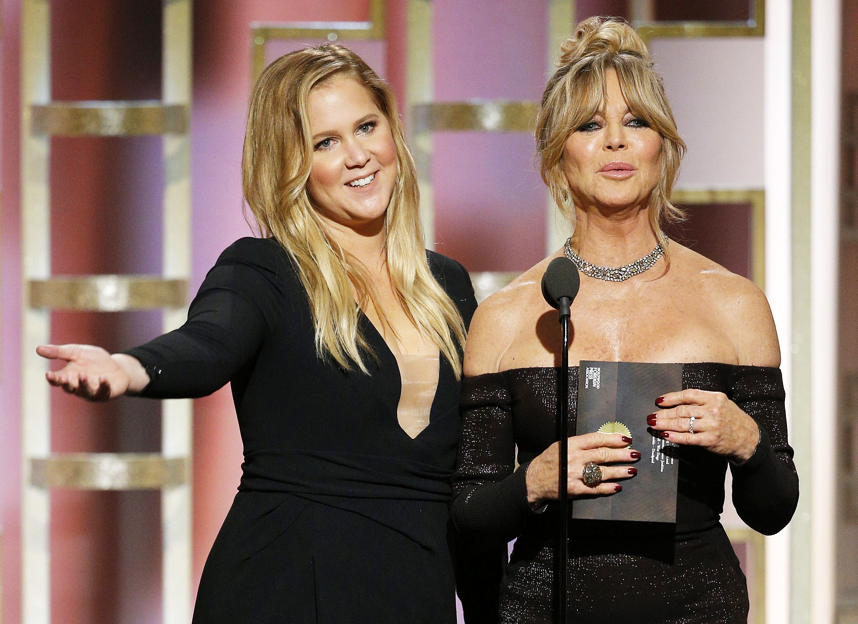Amy Schumer Goldie Hawn Golden Globes