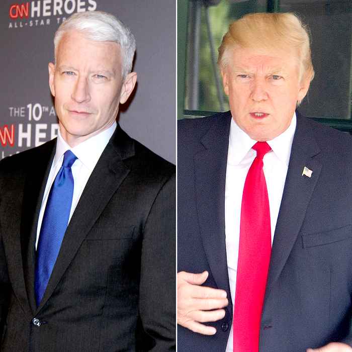Anderson Cooper and Donald Trump