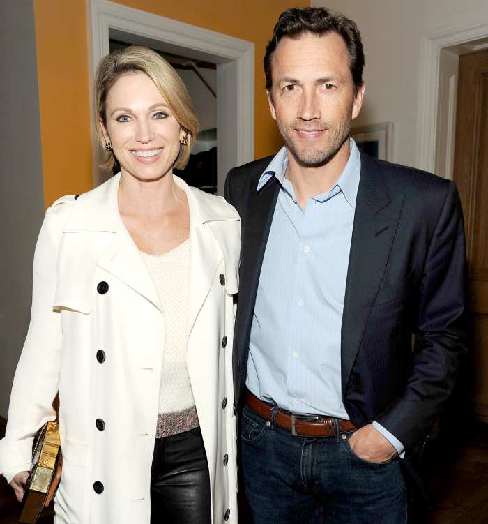 Amy Robach and Andrew Shue at the premiere screening and cocktail party for the Ali Wentworth scripted comedy NIGHTCAP on November 15, 2016 in New York, New York.