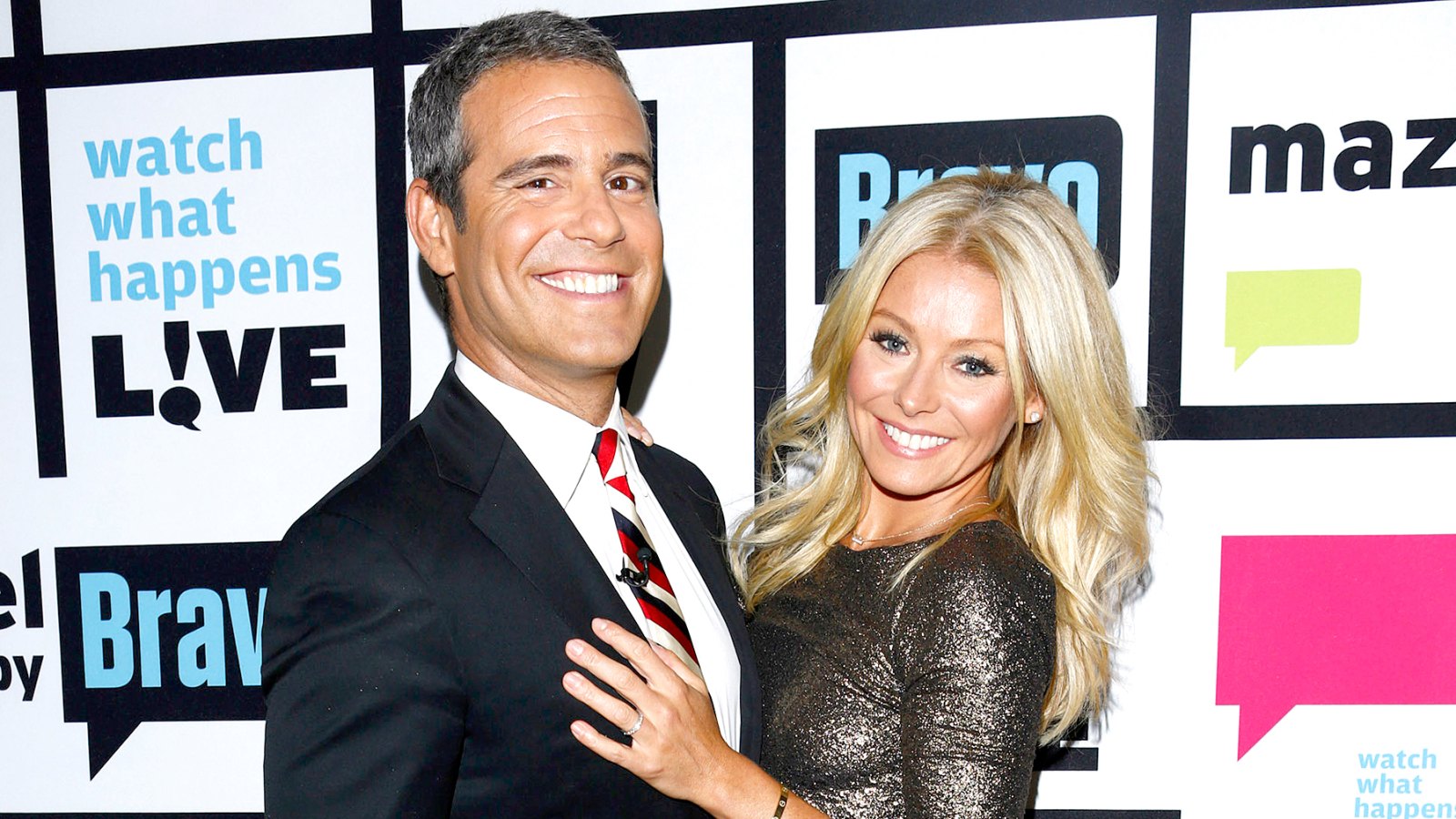 Andy Cohen and Kelly Ripa