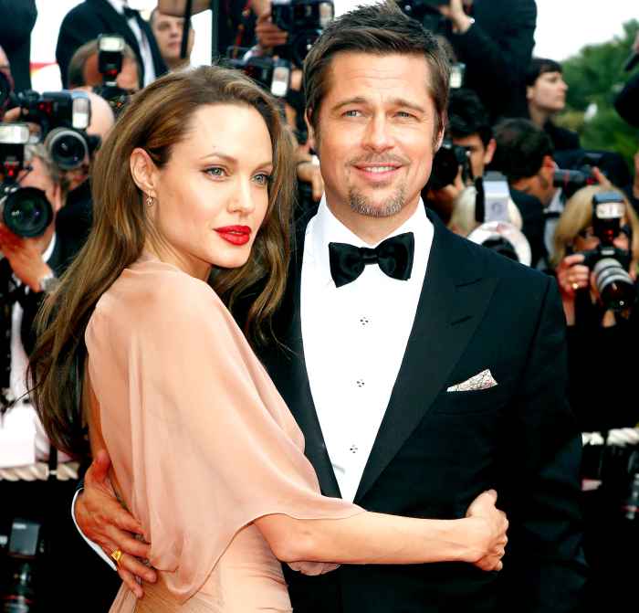 Brad Pitt and Angelina Jolie attend the Inglourious Basterds Premiere held at the Palais Des Festivals during the 62nd International Cannes Film Festival on May 20th, 2009 in Cannes, France.