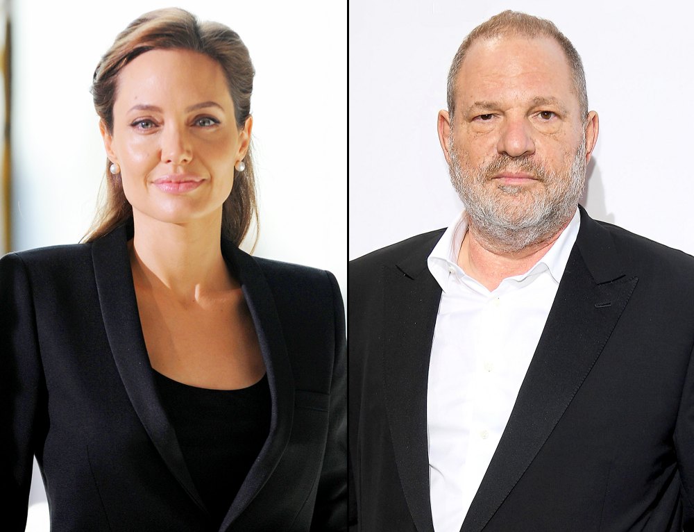 Angelina Jolie and Harvey Weinstein