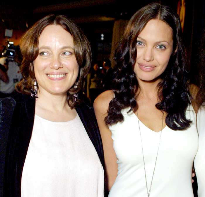 Angelina Jolie and mother Marcheline Bertrand in 2001.