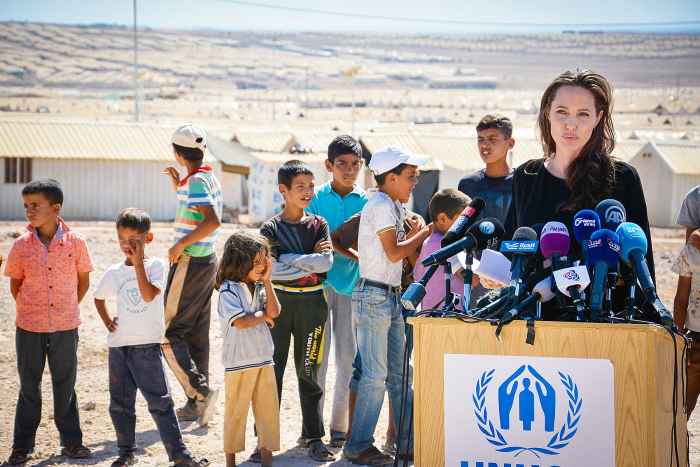 Angelina Jolie Jordan Syrian Refugees