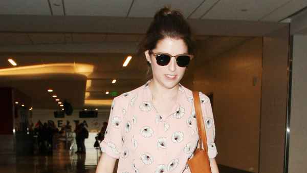 Anna Kendrick is seen at LAX on March 12, 2016 in Los Angeles, California.