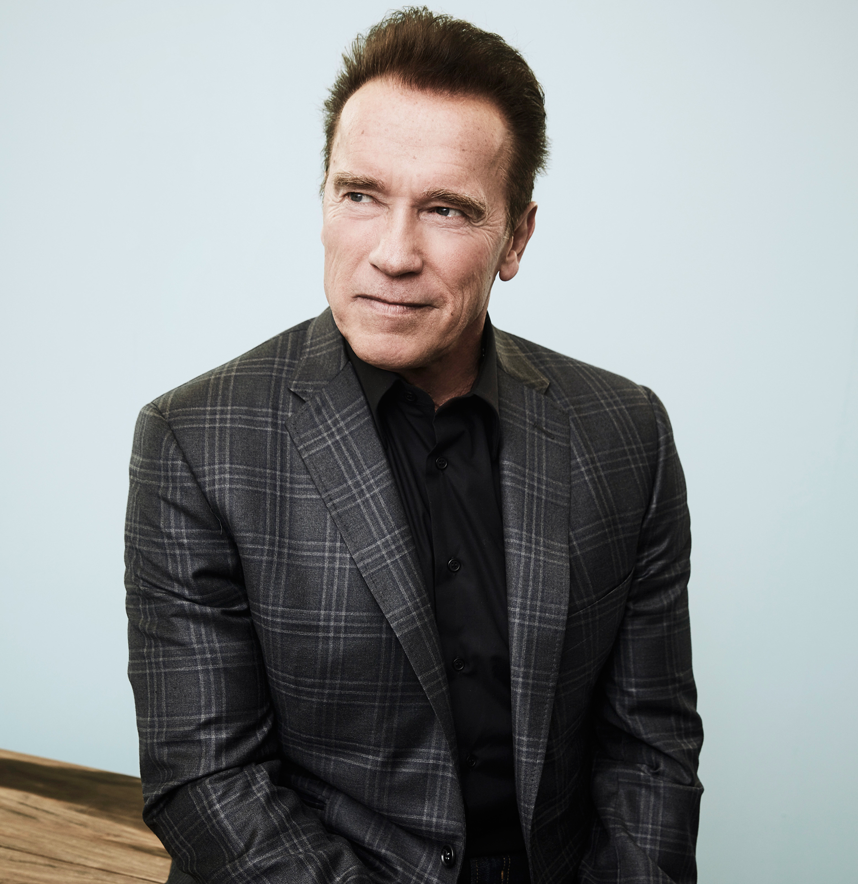 Arnold Schwarzenegger of 'The New Celebrity Apprentice' poses for a portrait in the NBCUniversal Press Tour portrait studio at The Langham Huntington, Pasadena on January 18, 2017 in Pasadena, California.