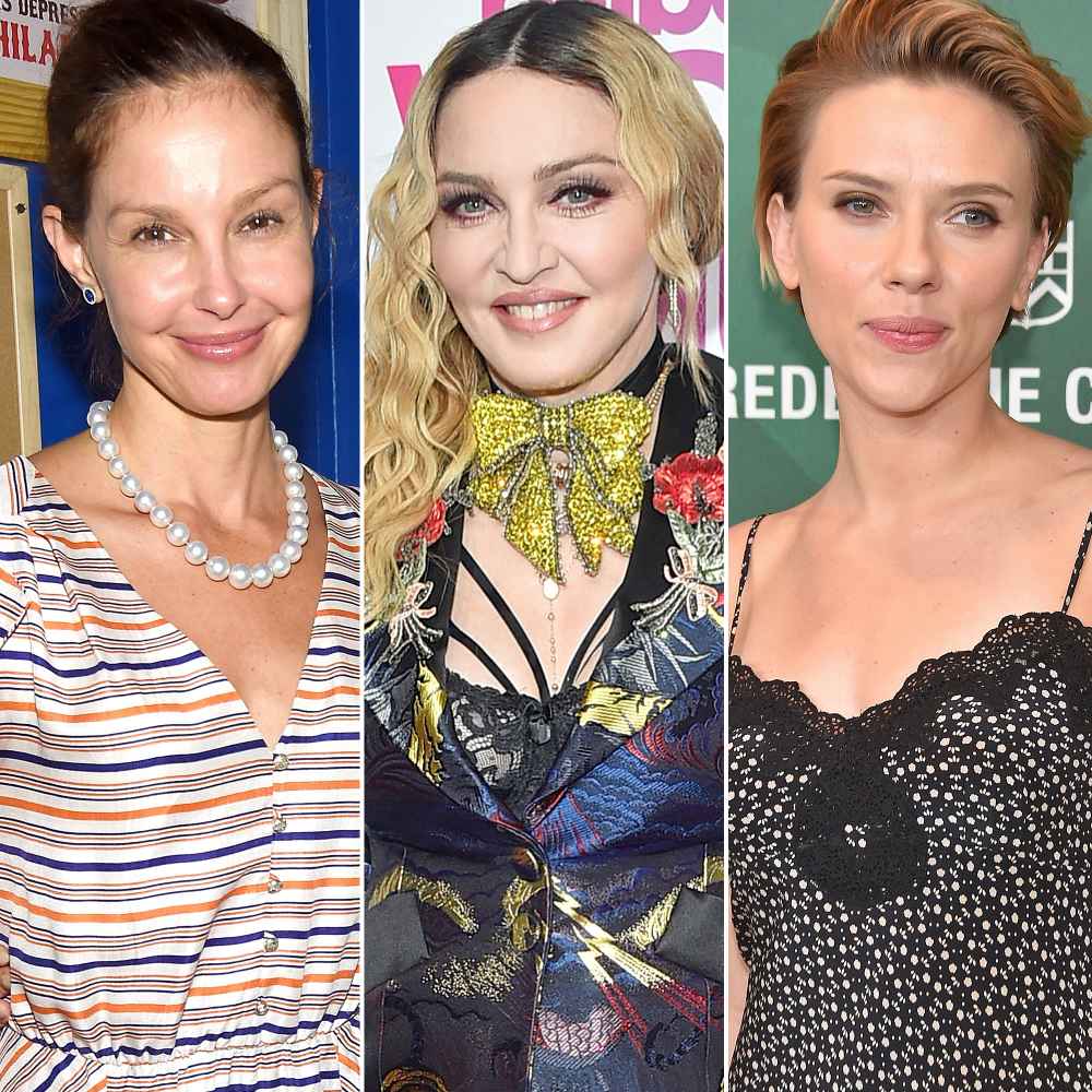 Ashley Judd, Madonna and Scarlett Johansson