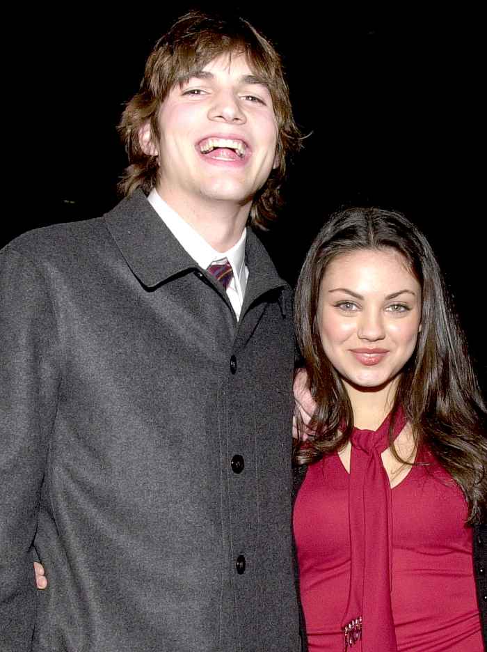 Ashton Kutcher and Mila Kunis arrive at the premiere of "Traffic" at the Academy of Motion Pictures Arts and Sciences Theatre in Beverly Hills, CA, December 14, 2000.