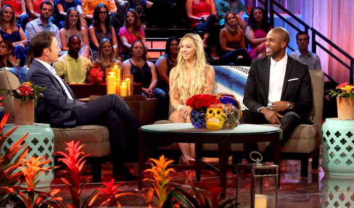 Corinne Olympios and DeMario Jackson at the Bachelor in Paradise reunion