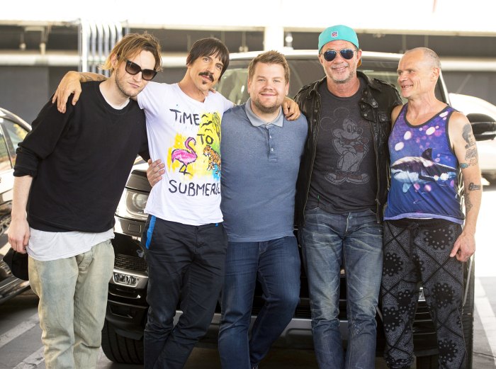 The Red Hot Chili Peppers and James Corden