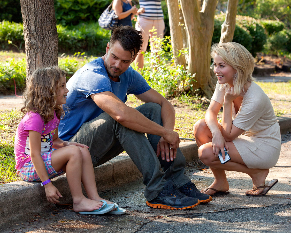 PIC: Julianne Hough Debuts Short, Blonde 'Do on Safe Haven Set - Us Weekly