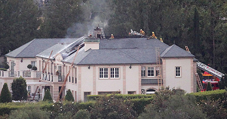 Lisa VanderPump's Former Beverly Hills Mansion Catches Fire - Us Weekly