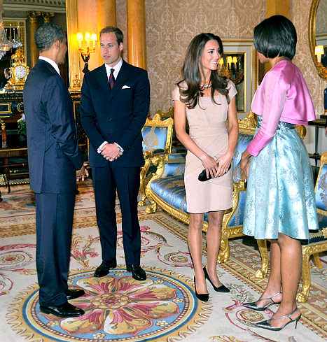 President Barack Obama with the royals