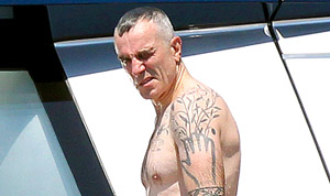 Daniel Day-Lewis Shirtless, Chiseled Bod on Steven Spielberg's Yacht
