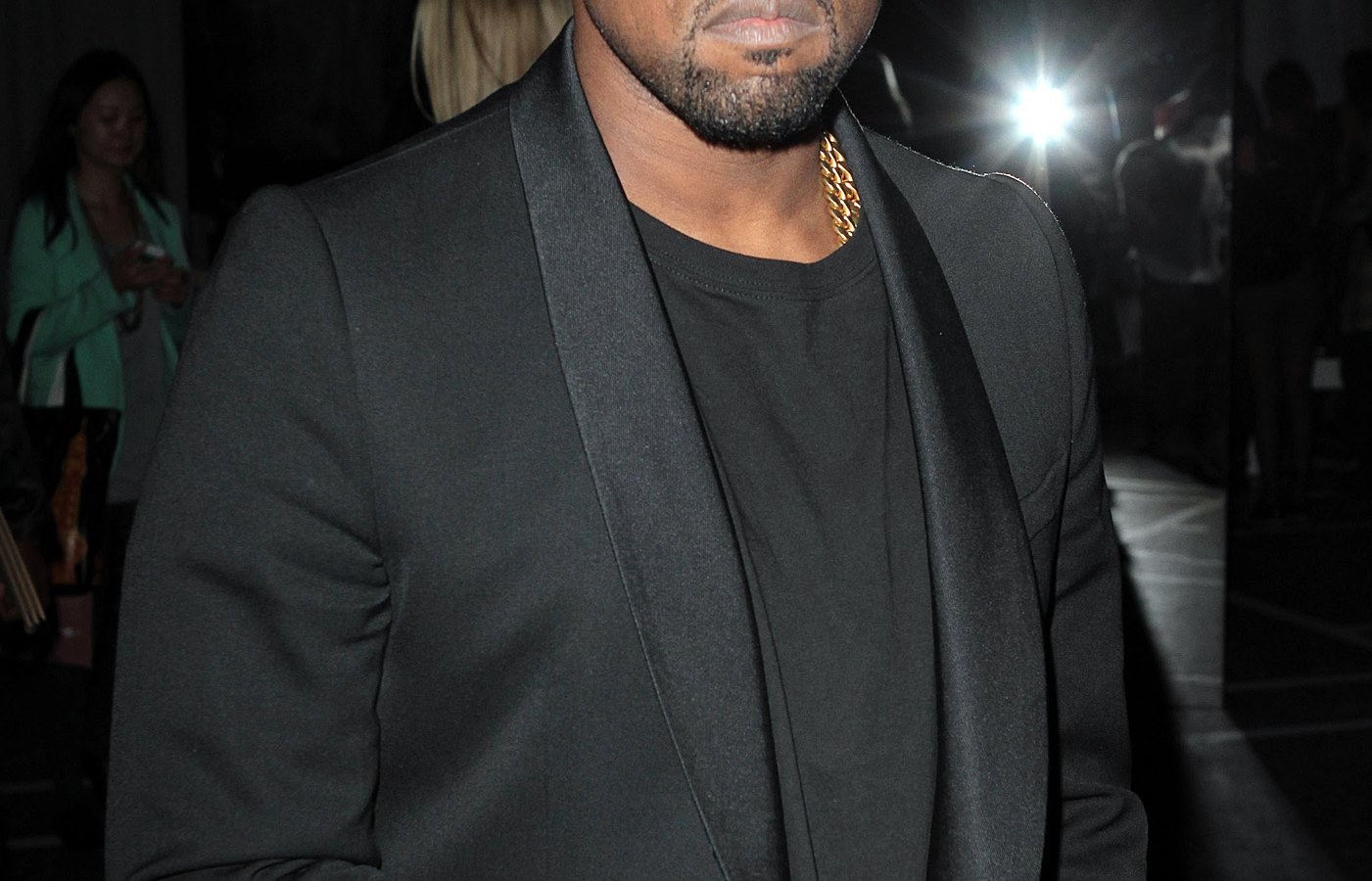 Kanye West at Paris Fashion Week on September 30, 2012