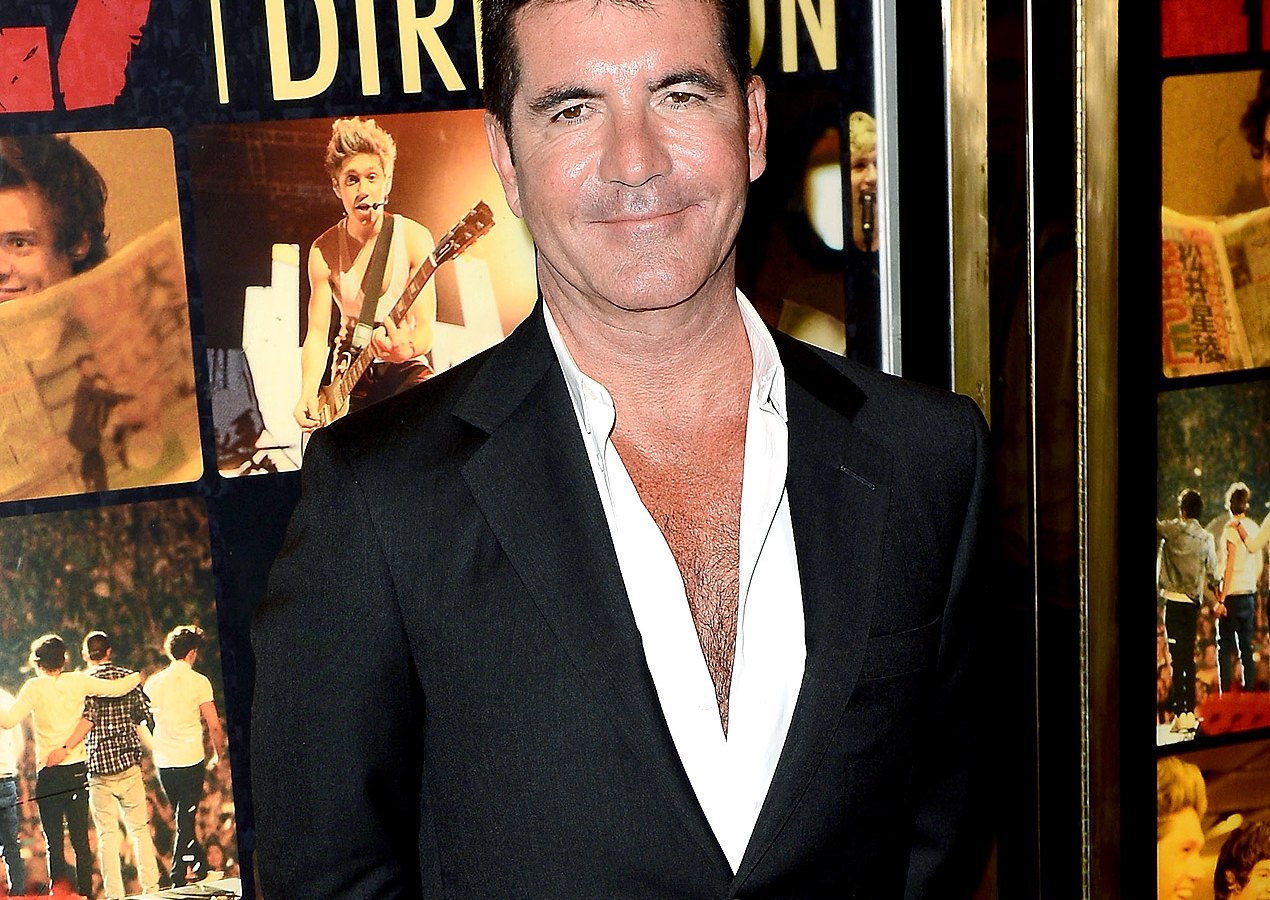 Simon Cowell at the One Direction Movie Premiere in London on Aug 20
