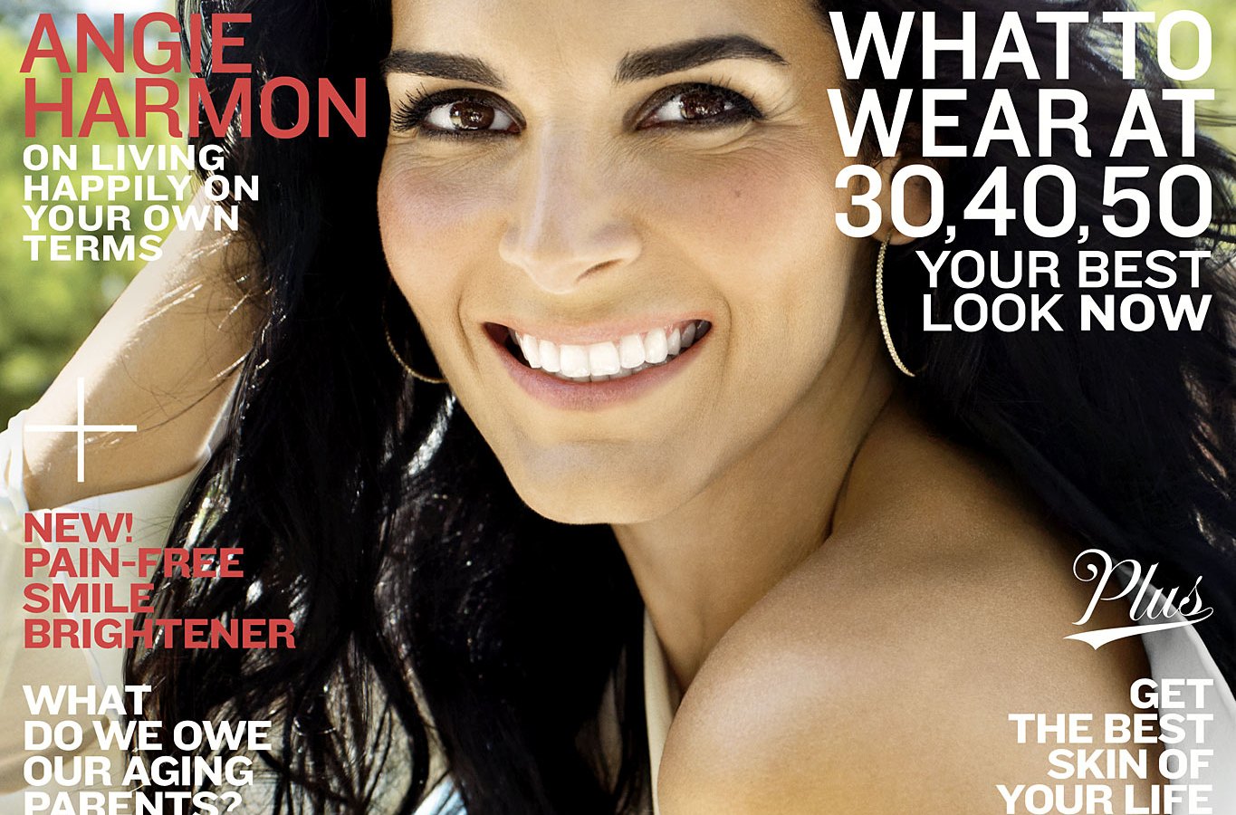 Angie Harmon on the cover of More Magazine