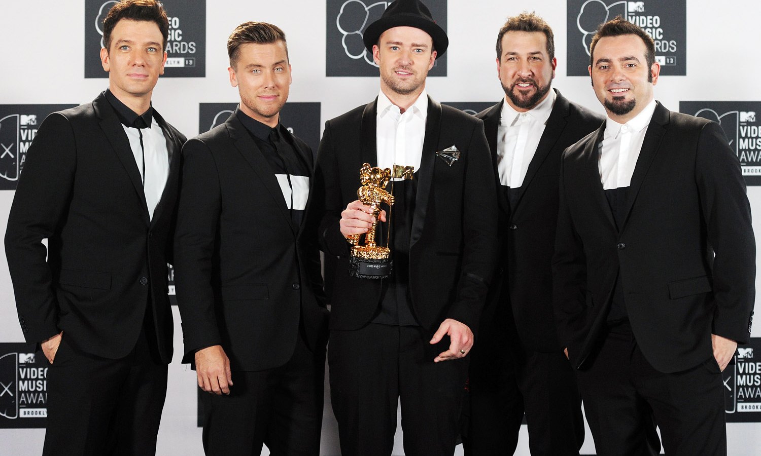 N'Sync attends the MTV Video Music Awards on August 25, 2013