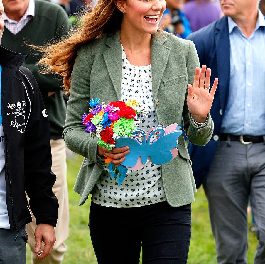 Kate Middleton, duchess of Cambridge, Wales, Anglesey Aug 30