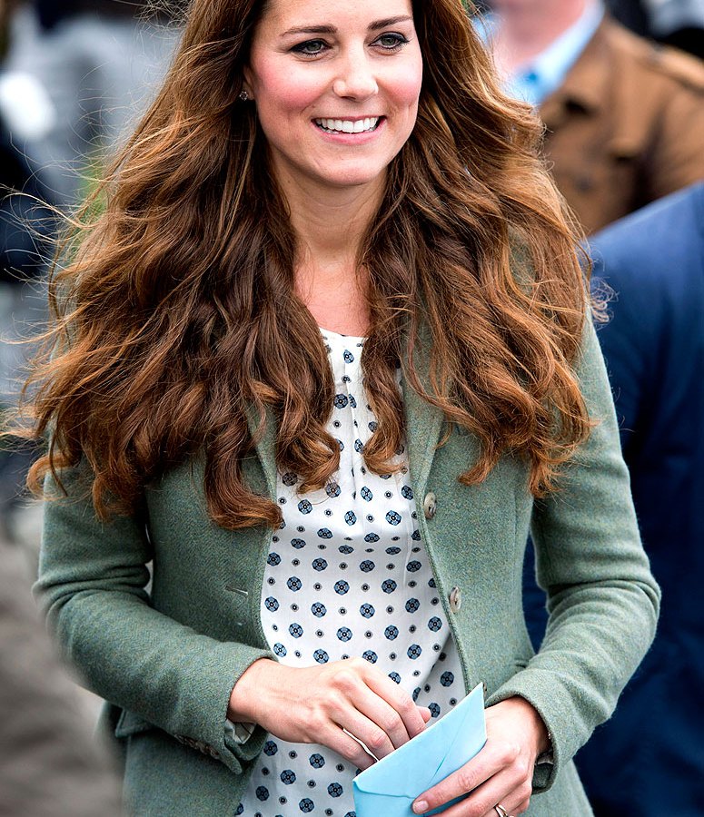 Kate Middleton on August 30, 2013 in Holyhead, Wales.