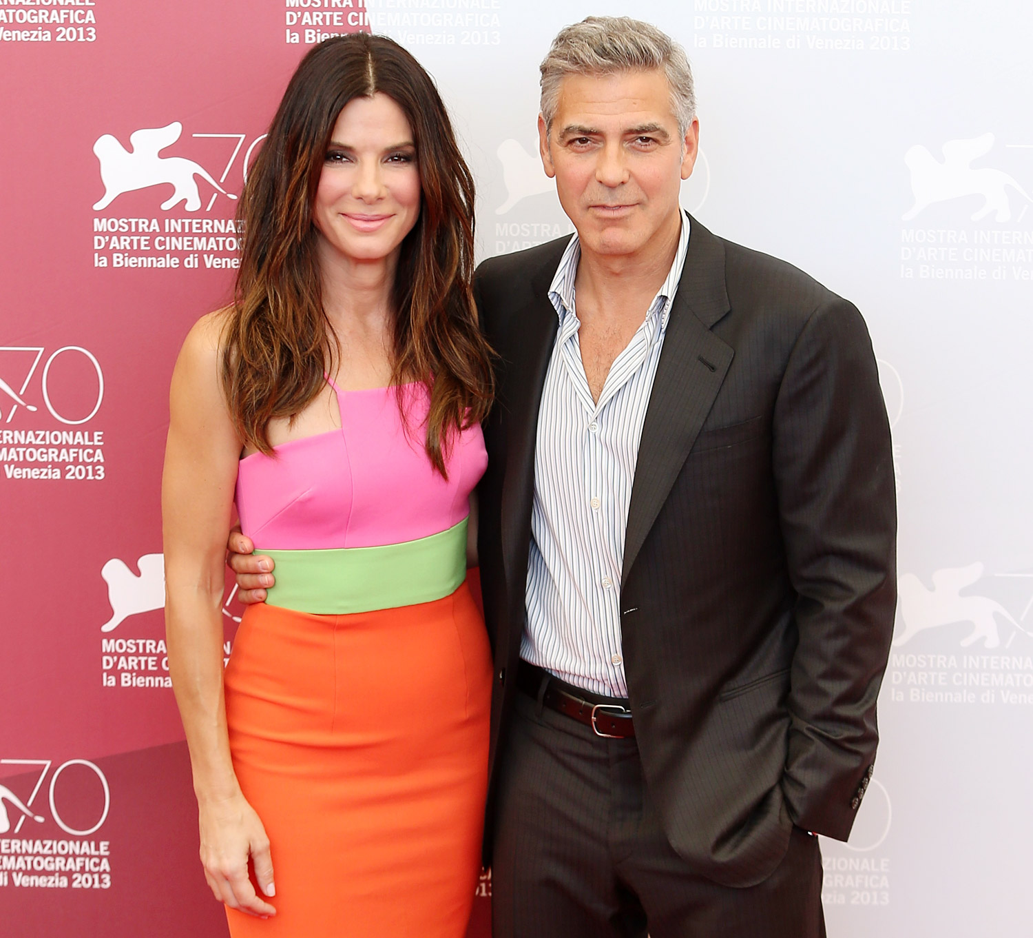 Sandra Bullock's Son Louis Bonds With George Clooney: "Man Time"