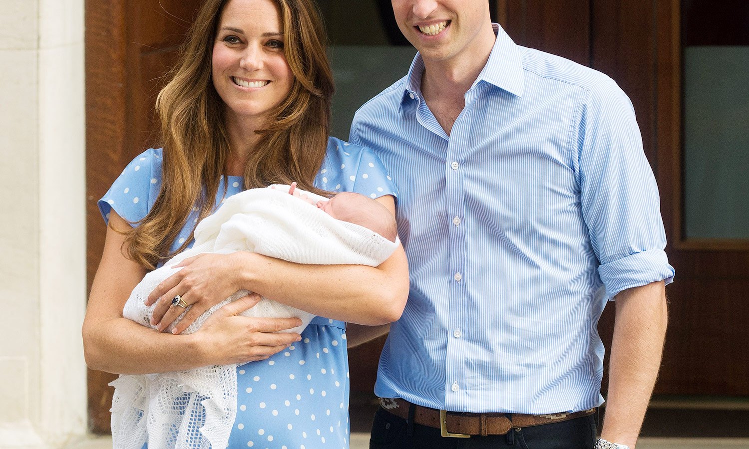 Kate Middleton, Prince William and newborn son George