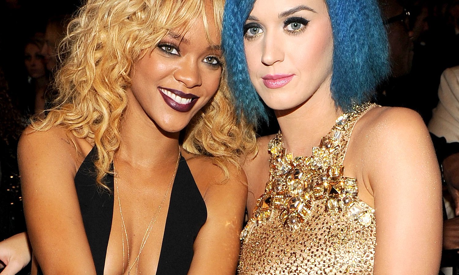 Rihanna and Katy Perry on February 12, 2012