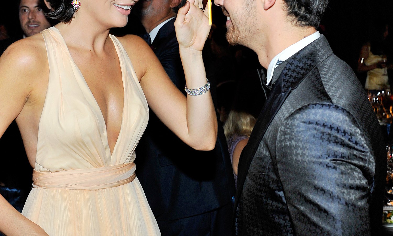 Camilla Belle and Joe Jonas on October 17, 2013 in Beverly Hills