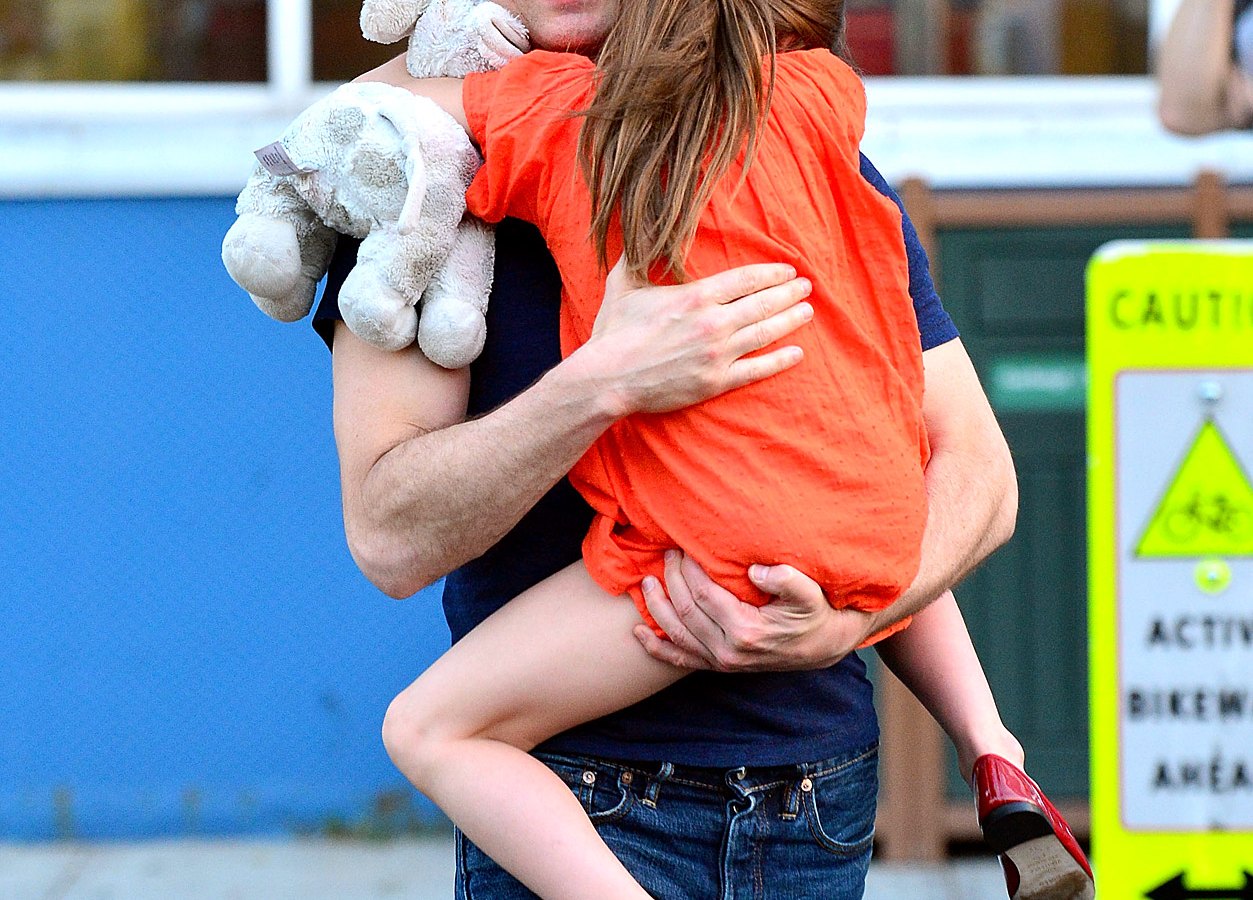 Tom Cruise and Suri Cruise leave Chelsea Piers on July 17, 2012 in NYC
