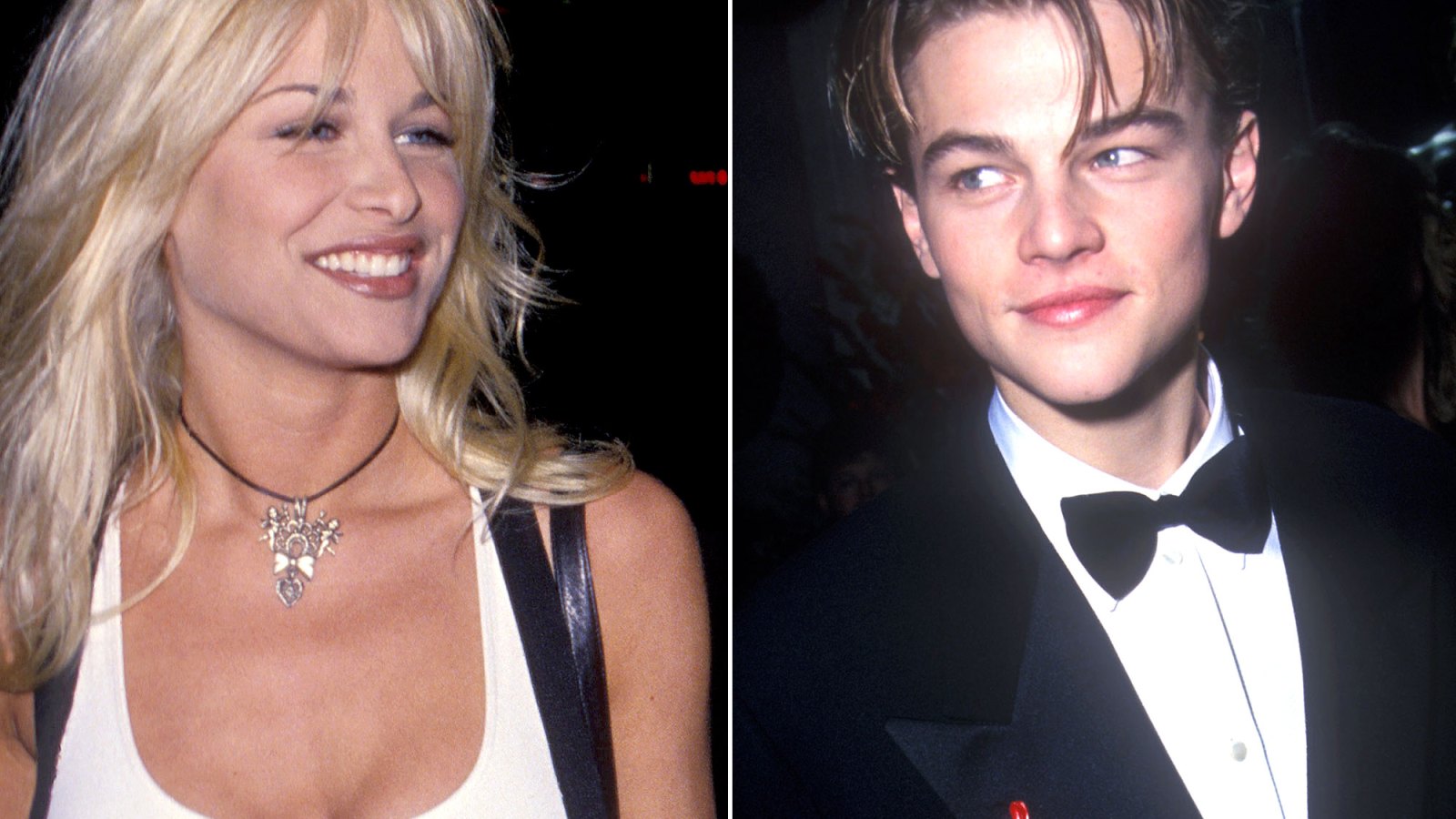 Bobbie Brown and Leonardo Dicaprio both pictured in 1995