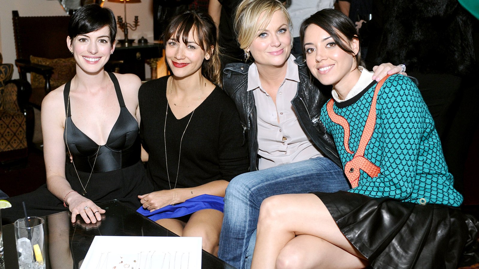Anne Hathaway, Rashida Jones and Amy Poehler Go Out To Dinner In LA