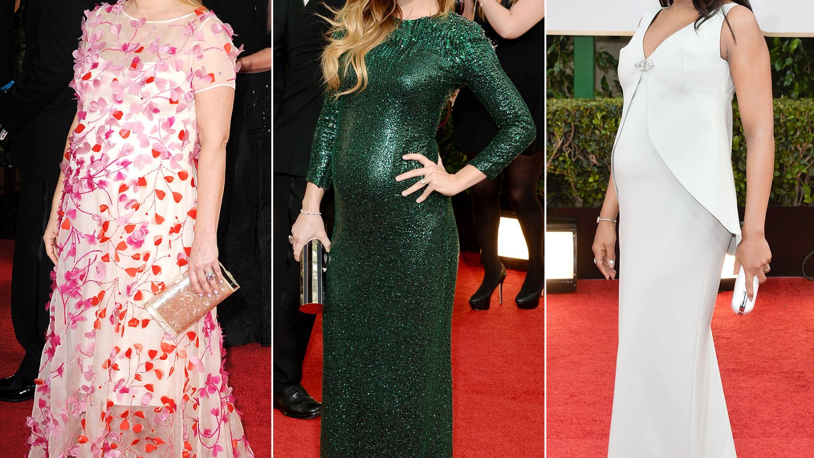 Which Pregnant Star Dressed Their Baby Bump Best at Golden Globes?