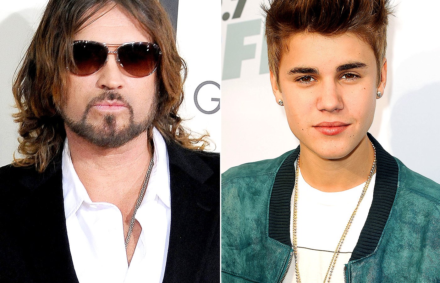 Billy Ray Cyrus and Justin Bieber