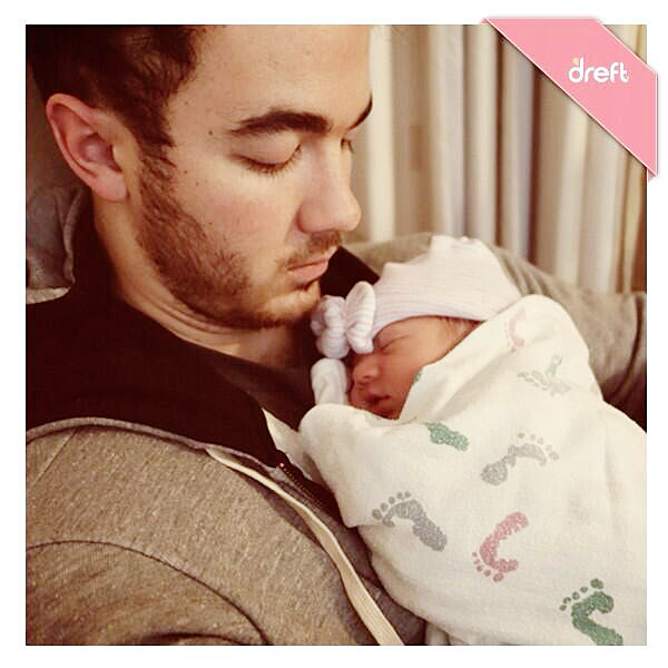 Kevin Jonas and baby daughter Alena Rose Jonas